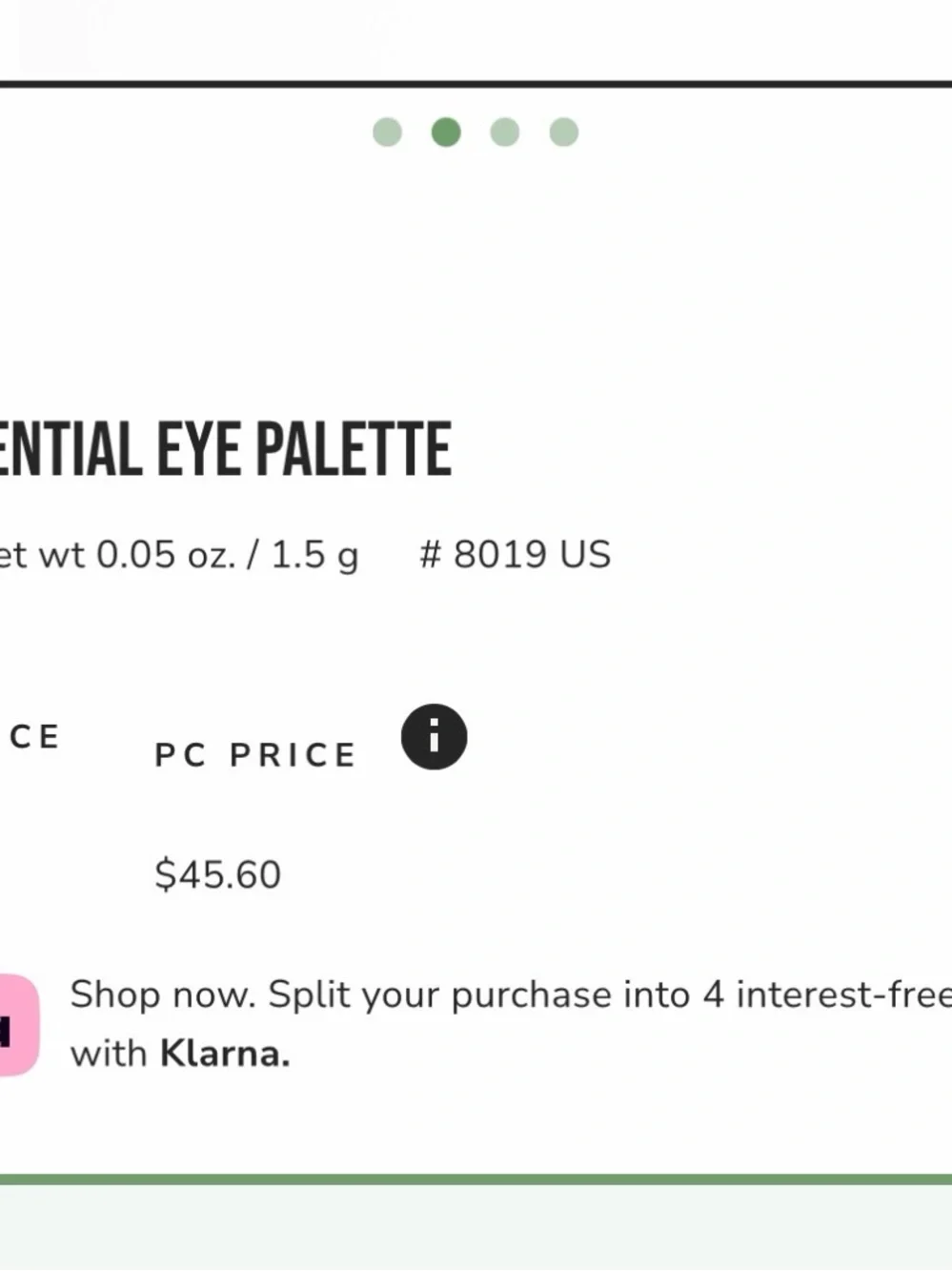 Arbonne Eye Palette - Sage Green & Mint Accents